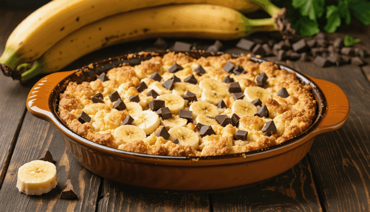 apprenez à préparer un irrésistible crumble banane chocolat avec notre recette facile et rapide. éveillez vos papilles avec la douceur de la banane associée à la richesse du chocolat, pour un dessert réconfortant à partager en famille ou entre amis.