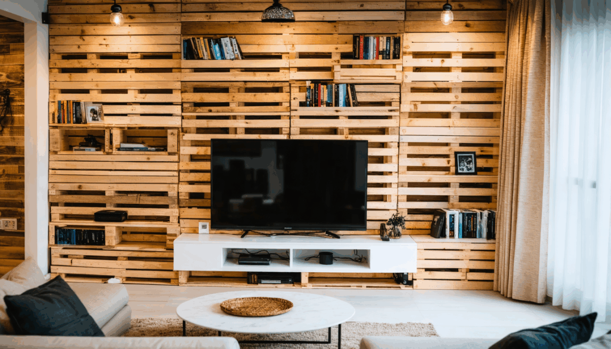 découvrez comment transformer une palette recyclée en une paroi de télévision originale et esthétique. suivez notre guide étape par étape pour ajouter une touche unique à votre décoration intérieure tout en adoptant une démarche écoresponsable.