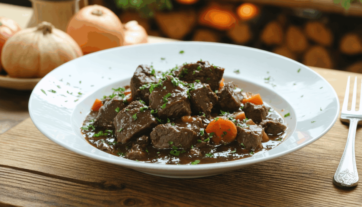 découvrez la recette traditionnelle du boeuf bourguignon, un plat emblématique de la cuisine française. savourez ce mijoté généreux, riche en saveurs et réconfortant, qui ravira vos papilles et évoquera les souvenirs de grand-mère. préparez-vous à un voyage culinaire inoubliable!