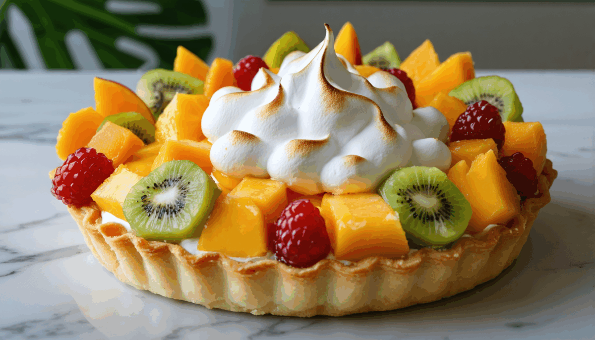 apprenez à réaliser une savoureuse tartelette nuage aux fruits exotiques, une recette facile et gourmande qui ravira vos papilles. suivez nos conseils pour une préparation réussie !