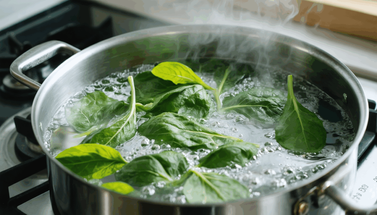 découvrez le temps de cuisson idéal des épinards frais à l'eau pour préserver leurs nutriments et leur saveur. apprenez à les cuire parfaitement, en quelques minutes seulement, pour une délicieuse touche de verdure à vos plats.
