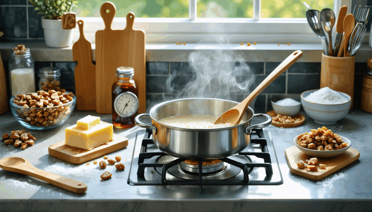 découvrez notre recette facile et savoureuse pour préparer un toffee irrésistible. suivez nos étapes simples pour créer ce délice sucré qui ravira vos papilles et émerveillera vos proches!