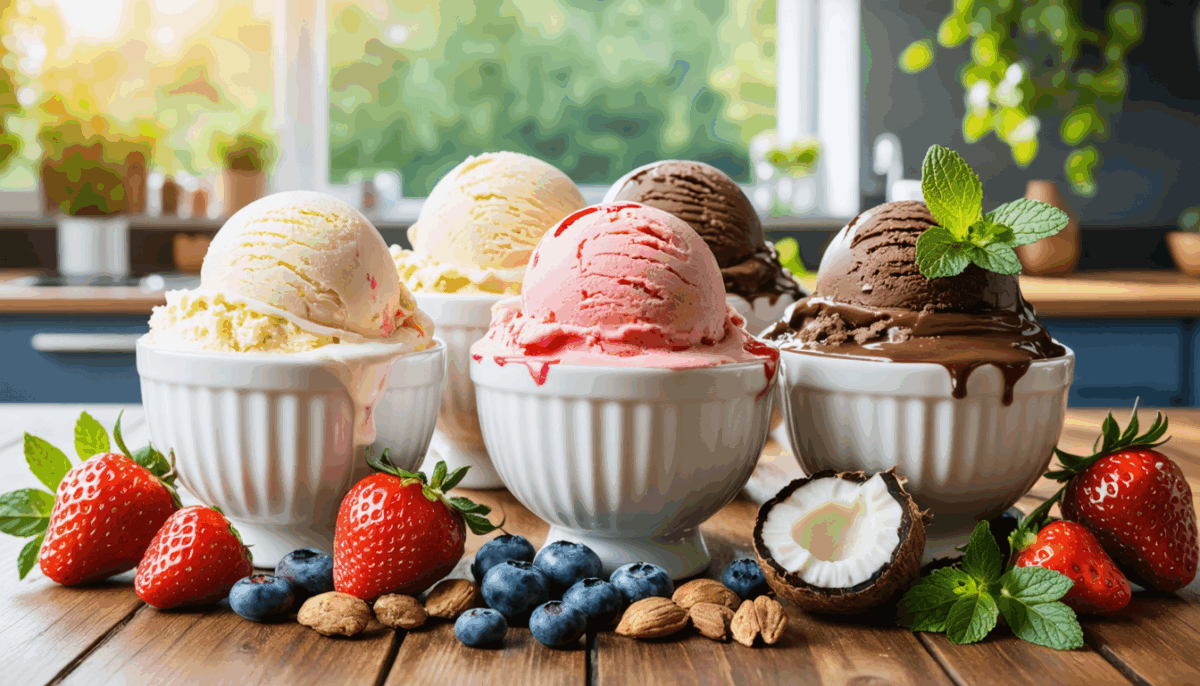 explorez notre sélection de recettes de glaces sans sucre, parfaites pour déguster des douceurs saines et légères. idéales pour les gourmands soucieux de leur santé, ces recettes allient plaisir et bien-être.