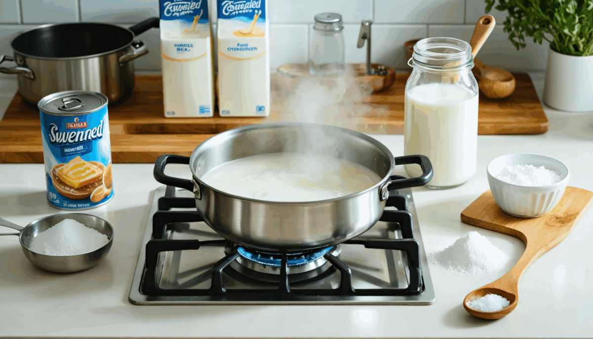 découvrez notre recette rapide et pratique pour préparer facilement du lait concentré sucré maison. idéale pour vos desserts, cette méthode simple vous permettra d'ajouter une touche sucrée à vos plats sans effort.