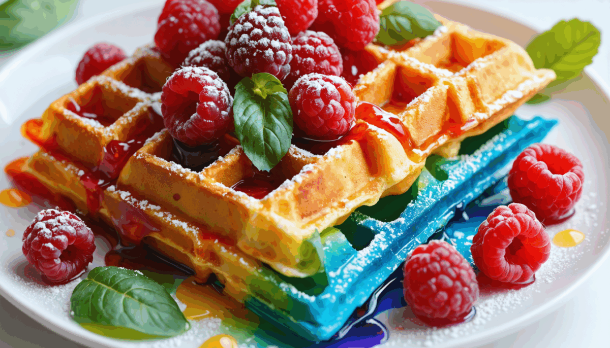découvrez comment préparer de délicieuses gaufres arc-en-ciel aux framboises et au basilic en quelques étapes simples. cette recette originale et colorée ravira vos papilles et apportera une touche de créativité à vos brunchs et goûters. idéales pour surprendre vos invités !