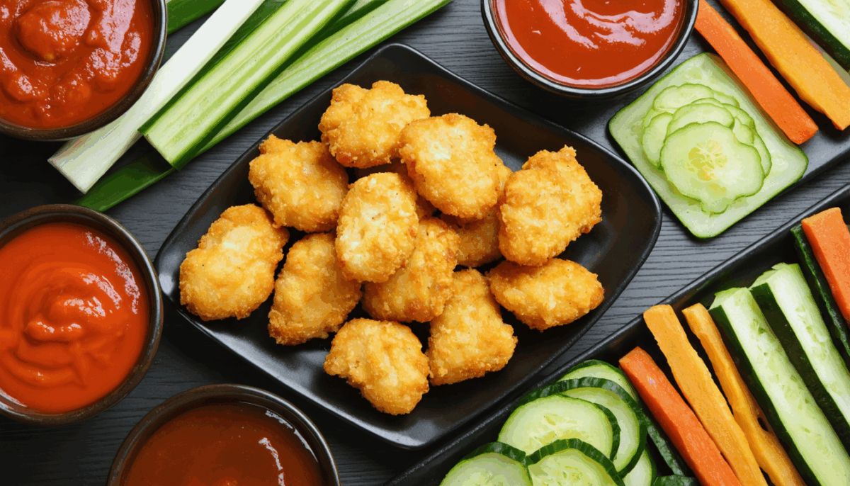 apprenez à préparer des nuggets de poulet croustillants à l'airfryer avec cette recette simple et délicieuse. idéale pour un repas rapide ou un en-cas, savourez la texture parfaite sans la friteuse traditionnelle.