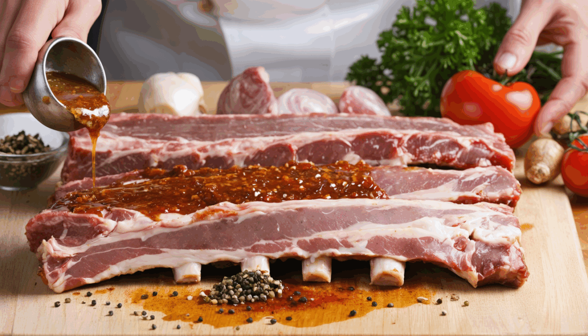 découvrez notre recette de travers de porc ultra tendres et savoureux, cuits au four pour un plat irrésistible. parfait pour impressionner vos invités, cette préparation allie simplicité et délice, garantissant des saveurs riches et une viande fondante à chaque bouchée.