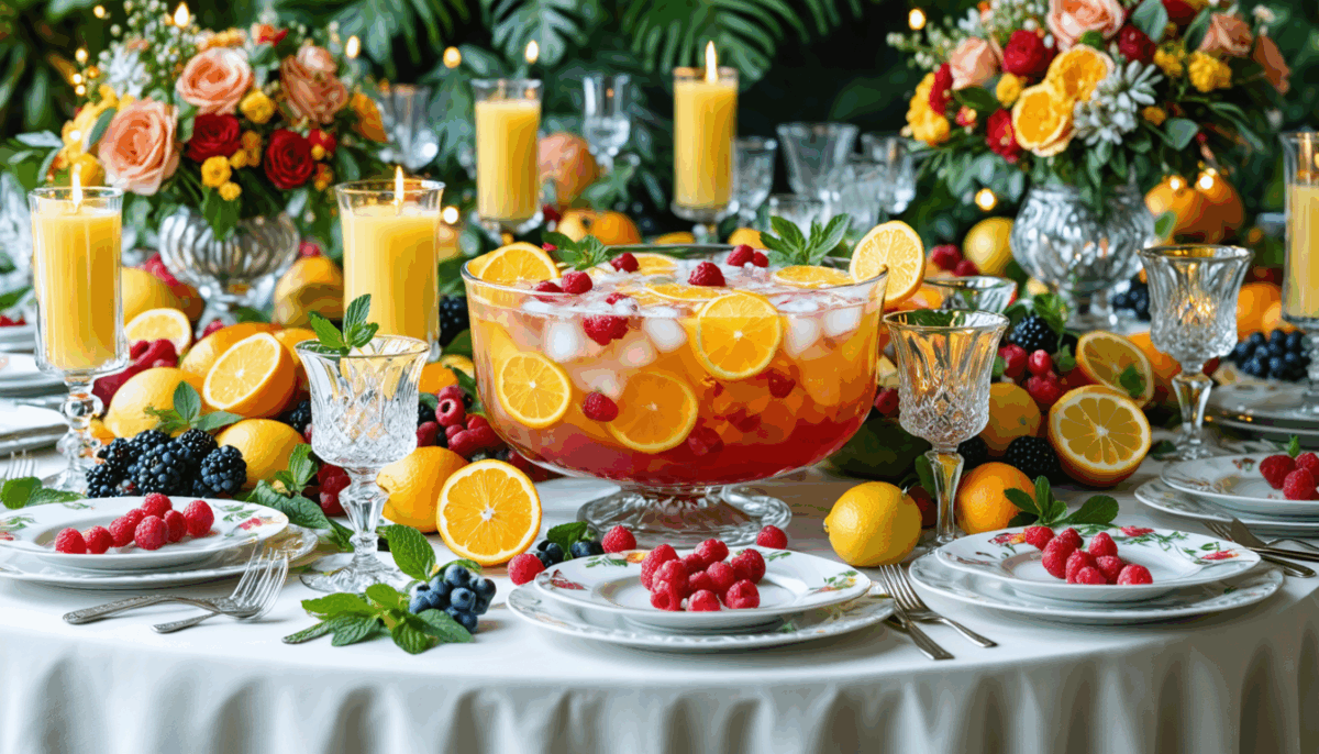 découvrez notre recette parfaite de punch, idéale pour épater vos invités et régaler jusqu'à 40 convives. alliez fraicheur et convivialité avec ce cocktail savoureux qui rendra vos événements inoubliables.
