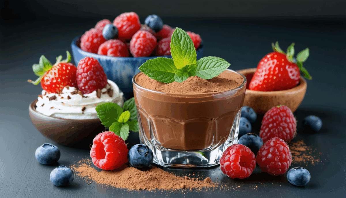 découvrez les meilleurs accompagnements pour sublimer votre mousse au chocolat, des fruits frais aux sauces délicieuses, en passant par des éclats d'amandes pour une touche de croquant.