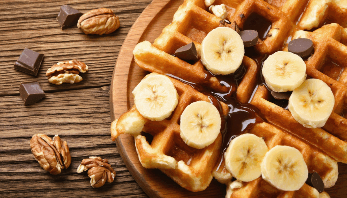savourez nos irrésistibles gaufres aux bananes, une recette gourmande et réconfortante disponible sur chicchew.fr. idéales pour un petit-déjeuner ou un dessert, ces gaufres allient la douceur des bananes à une texture légère et croustillante. ne manquez pas cette délicieuse expérience culinaire !