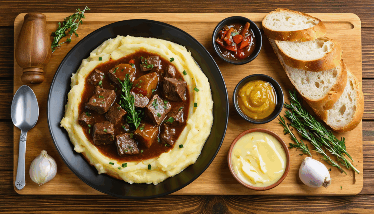 découvrez les meilleurs accompagnements pour savourer la carbonade flamande, un plat traditionnel du nord de la france. explorez nos suggestions d'accompagnement qui rehausseront la richesse et les saveurs de ce met savoureux. que ce soit des légumes de saison, des pommes de terre ou des pains artisanaux, faites de chaque repas un moment de plaisir culinaire.