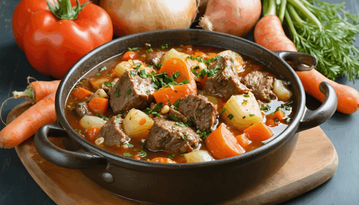 découvrez notre recette traditionnelle de navarin d'agneau, un plat savoureux et réconfortant comme le faisaient nos grand-mères. savourez cette délicieuse préparation qui allie tendreté de la viande et légumes de saison pour un repas familial réussi.