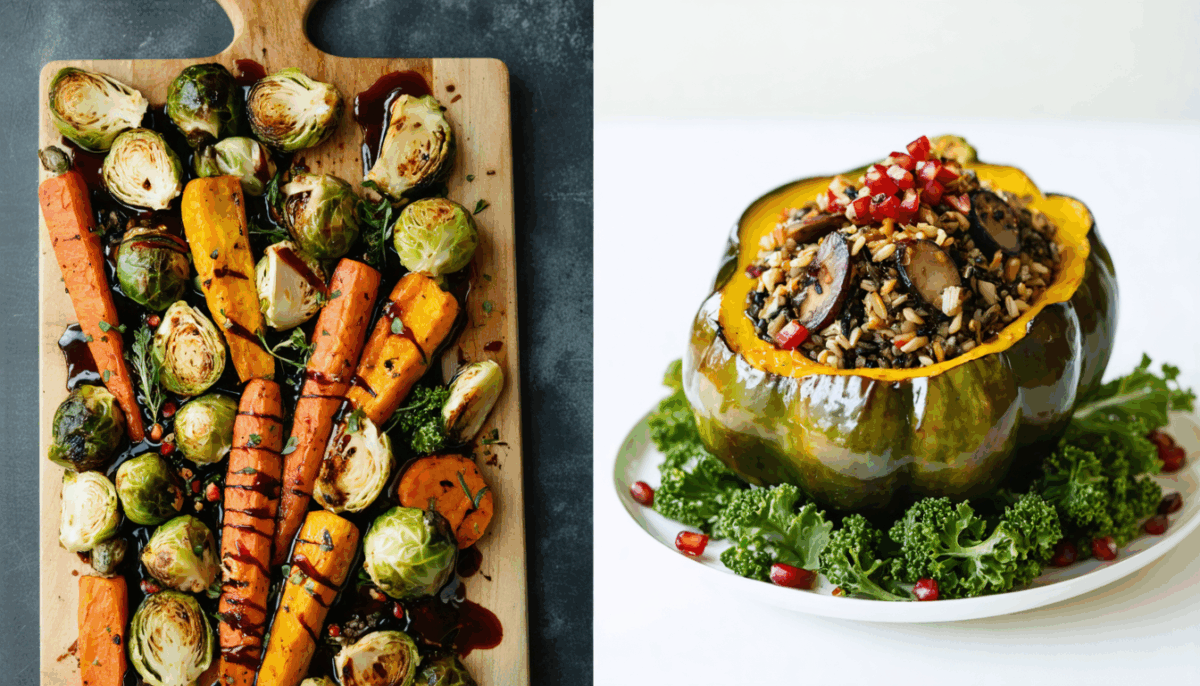 découvrez deux menus de noël gourmands, 100% vegan et sans gluten, pour régaler vos convives avec des plats festifs, savoureux et adaptés à tous les régimes alimentaires !