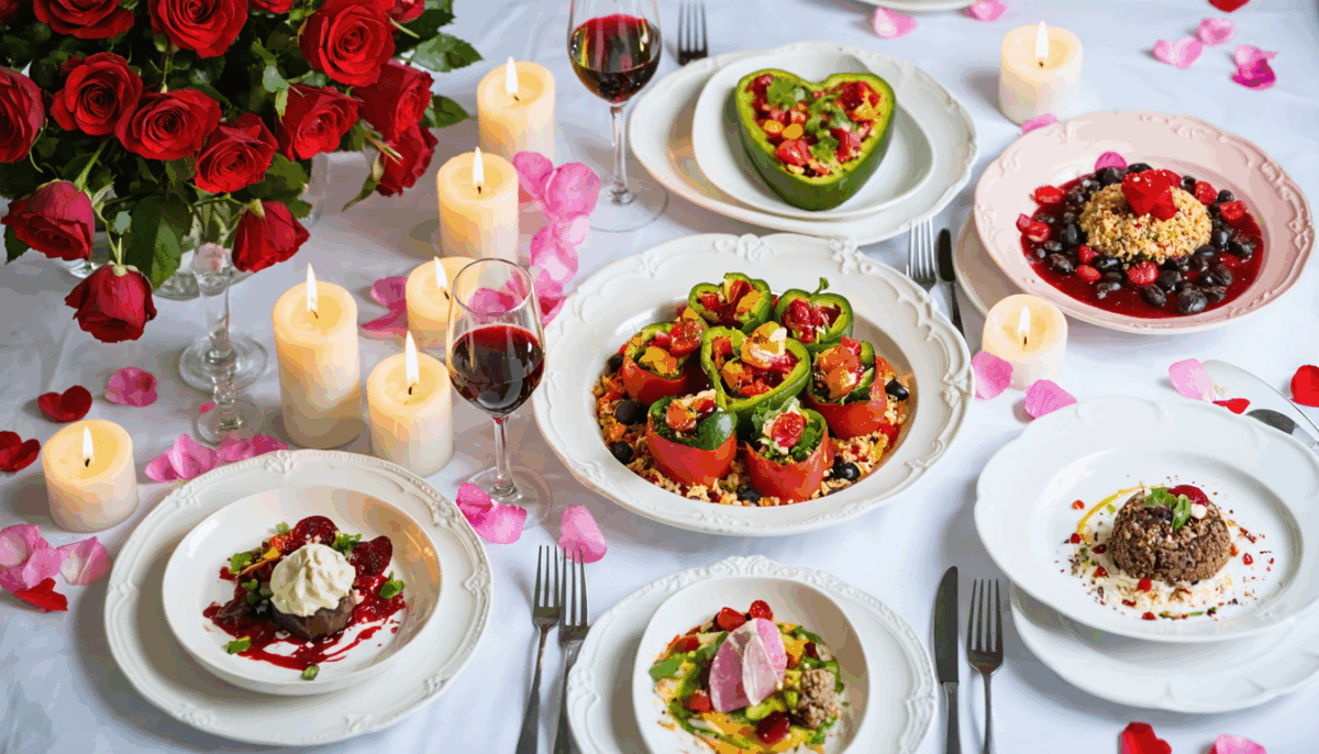 découvrez un menu de saint-valentin savoureux et créatif, avec des options vegan et sans gluten pour ravir tous les gourmets. célébrez l’amour autour de plats originaux et adaptés à chaque régime alimentaire.