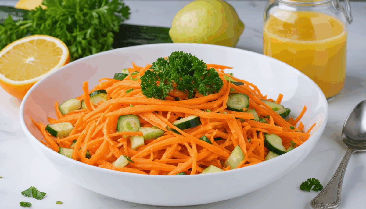 découvrez une salade de carottes fraîche et croquante, sublimée par une vinaigrette aux clémentines. une recette pleine de saveurs, idéale pour une entrée légère et vitaminée !