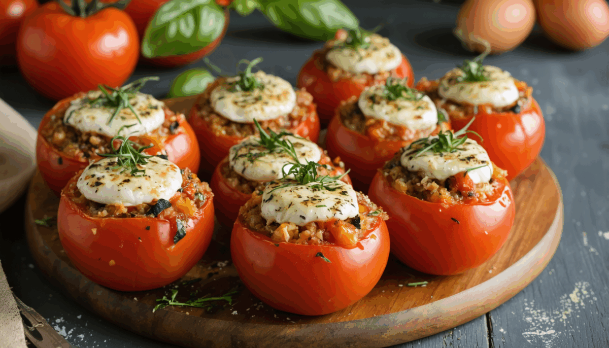 découvrez notre recette authentique de tomates farcies à la façon de grand-mère. revisitez ce délicieux plat familial avec un riz savoureux et des ingrédients simples pour un repas convivial et plein de saveurs.