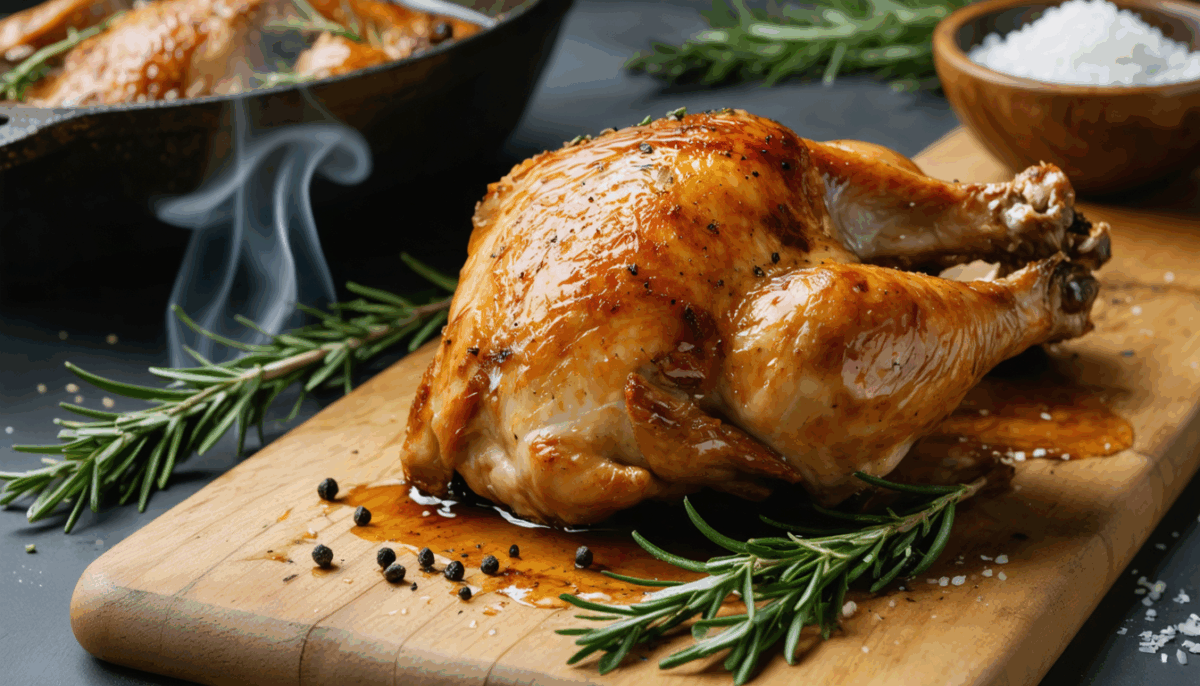 découvrez notre recette inratable de cuisse de poulet rôtie pour une peau parfaitement croustillante et une chair délicieusement juteuse. facile à préparer, savoureuse et idéale pour vos repas gourmands.