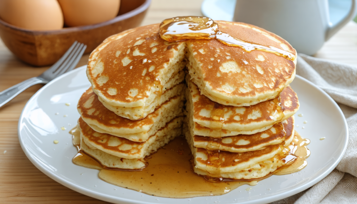 découvrez la recette simple et rapide des pancakes moelleux sans lait, parfaits pour un petit-déjeuner gourmand à la maison.
