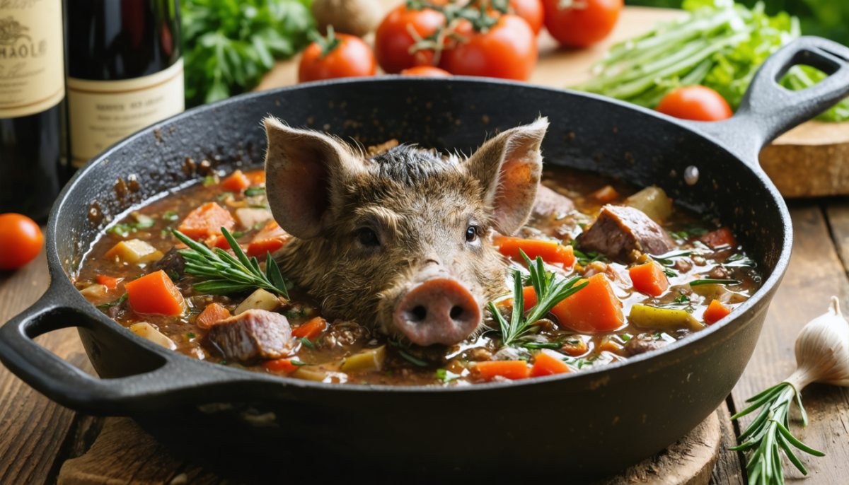 découvrez notre recette traditionnelle et simple de civet de sanglier mijoté au vin rouge, un plat savoureux et réconfortant à préparer facilement chez vous.