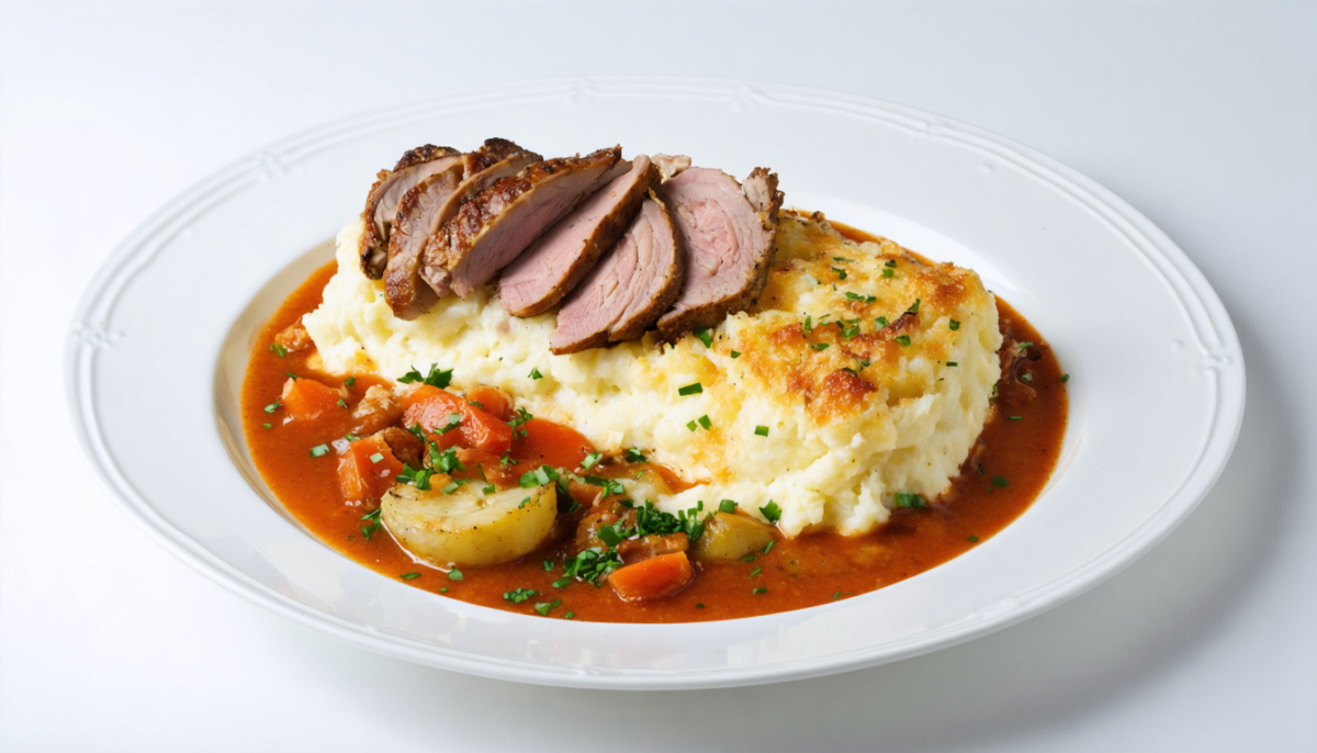 découvrez la recette simple et gourmande du parmentier de canard fondant, un plat moelleux qui ravira vos papilles et réchauffera vos repas en toute saison.