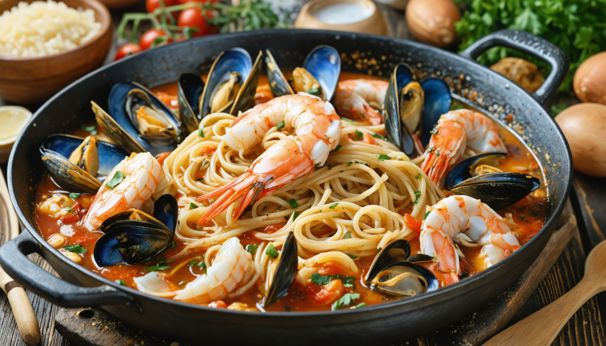 découvrez notre recette facile et rapide de la fidéua catalane aux délices marins, un plat savoureux qui vous garantit un festin express et délicieux en toute simplicité.