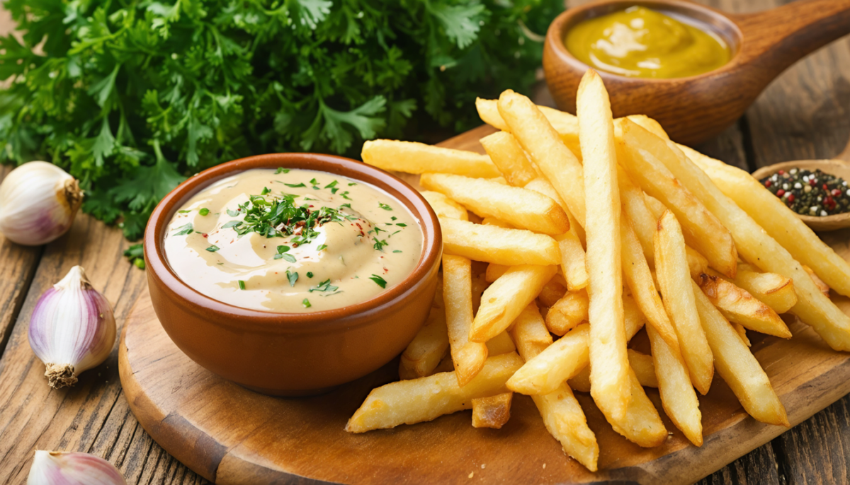 découvrez une recette simple et rapide pour préparer une sauce maison délicieuse, parfaite pour accompagner vos frites à la maison.