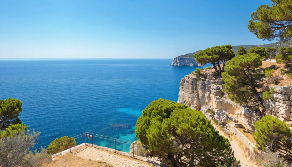 découvrez le belvédère du mugel à la ciotat, un site exceptionnel offrant une vue panoramique à couper le souffle sur la mer méditerranée, idéal pour les amoureux de la nature et des paysages côtiers.
