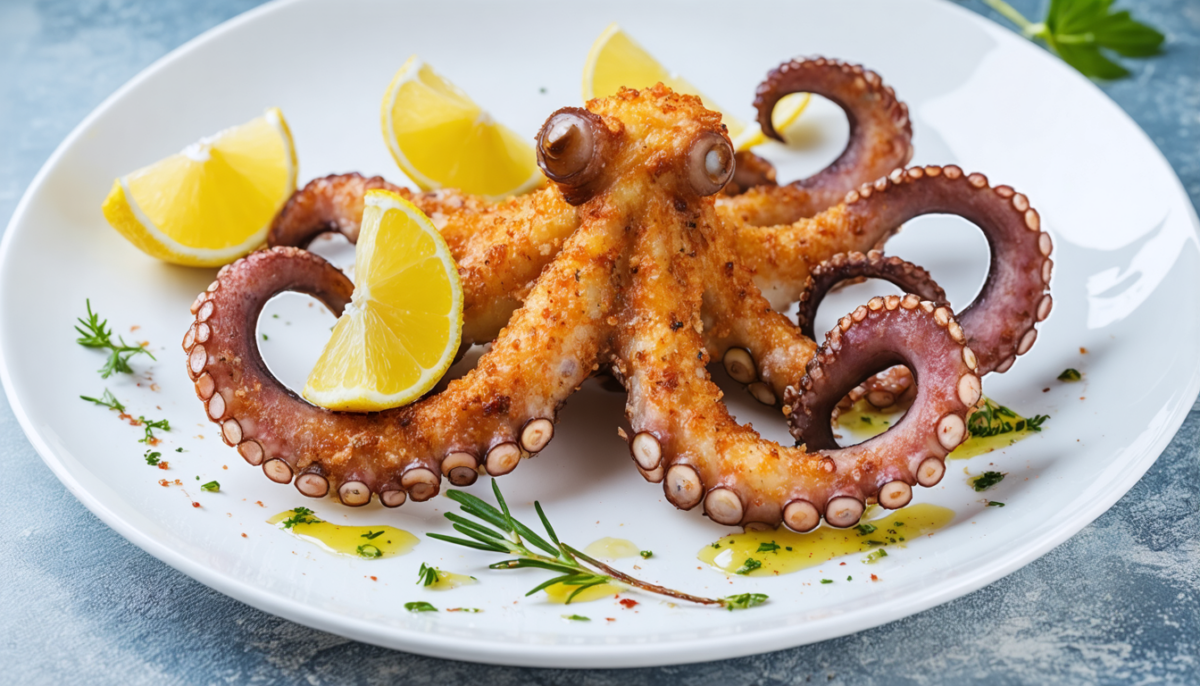 découvrez notre recette facile de poulpe frit pour un croustillant parfait et un goût irrésistible. idéal pour impressionner vos invités avec un plat savoureux et simple à réaliser.