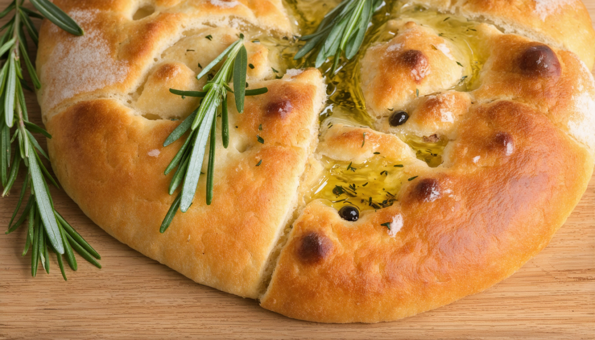 découvrez la recette express et gourmande de la focaccia moelleuse de cyril lignac, idéale pour un délicieux moment fait maison en toute simplicité.