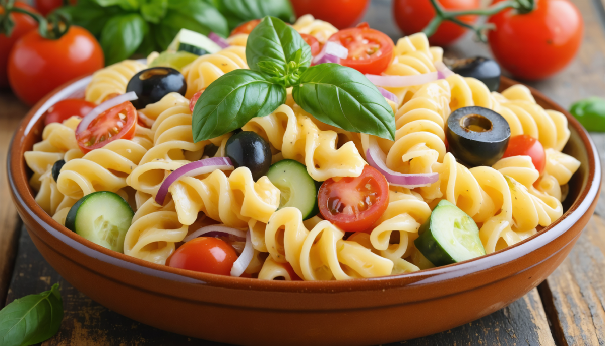 découvrez notre délicieuse salade de pâtes à la sauce maison, une recette simple, rapide et savoureuse qui ravira toute la famille.
