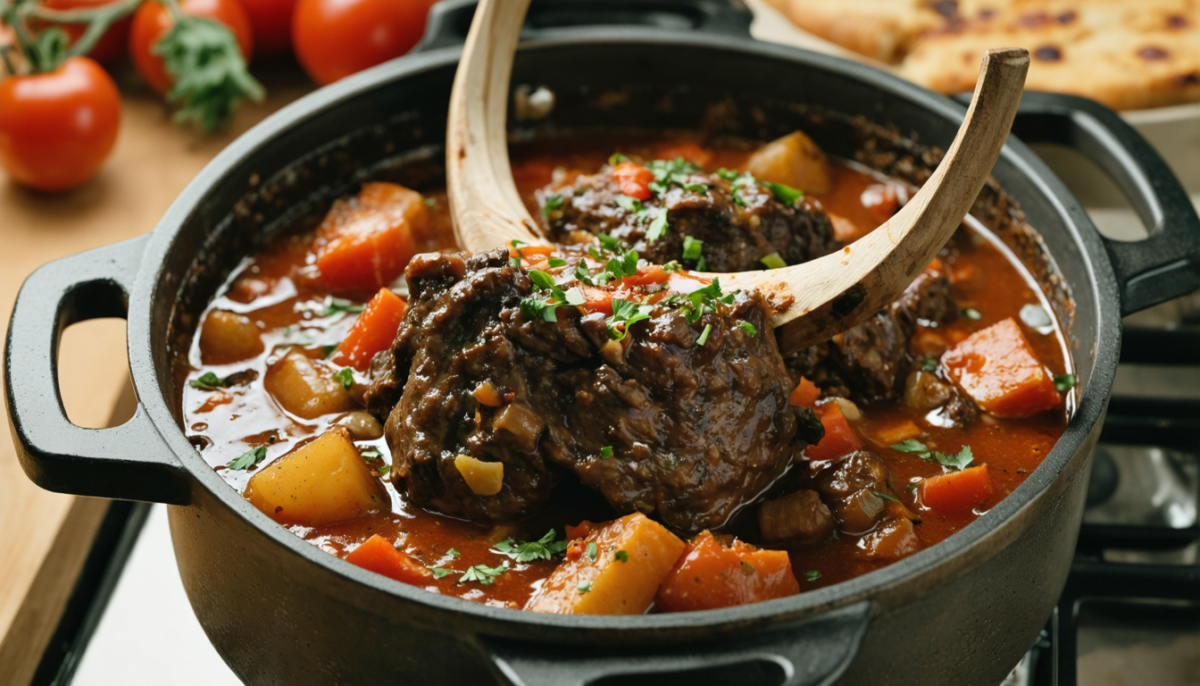 découvrez la recette authentique du rabo de toro, un plat andalou simple à préparer et délicieusement savoureux, parfait pour un repas traditionnel.