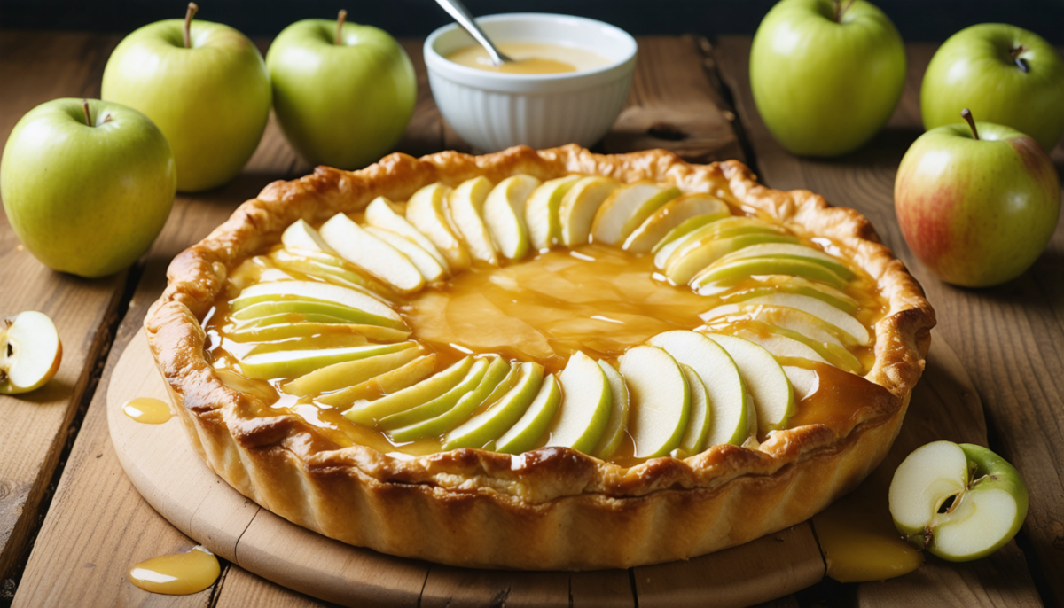 découvrez notre recette simple et délicieuse de la tarte normande aux pommes, un dessert traditionnel alliant pommes fondantes, crème onctueuse et saveurs authentiques de normandie.