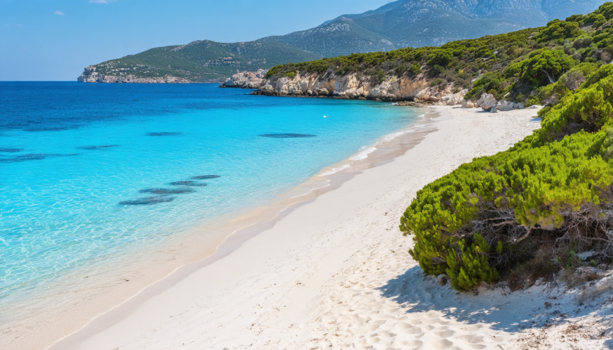 explorez la plage idyllique du grand sperone en corse, où sable blanc immaculé et eaux turquoise vous offrent un cadre naturel exceptionnel pour des moments de détente inoubliables.