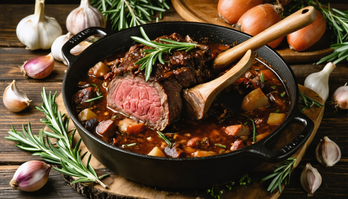 découvrez notre recette facile de cuissot de chevreuil mijoté en cocotte, riche en saveurs authentiques pour un plat savoureux et réconfortant.