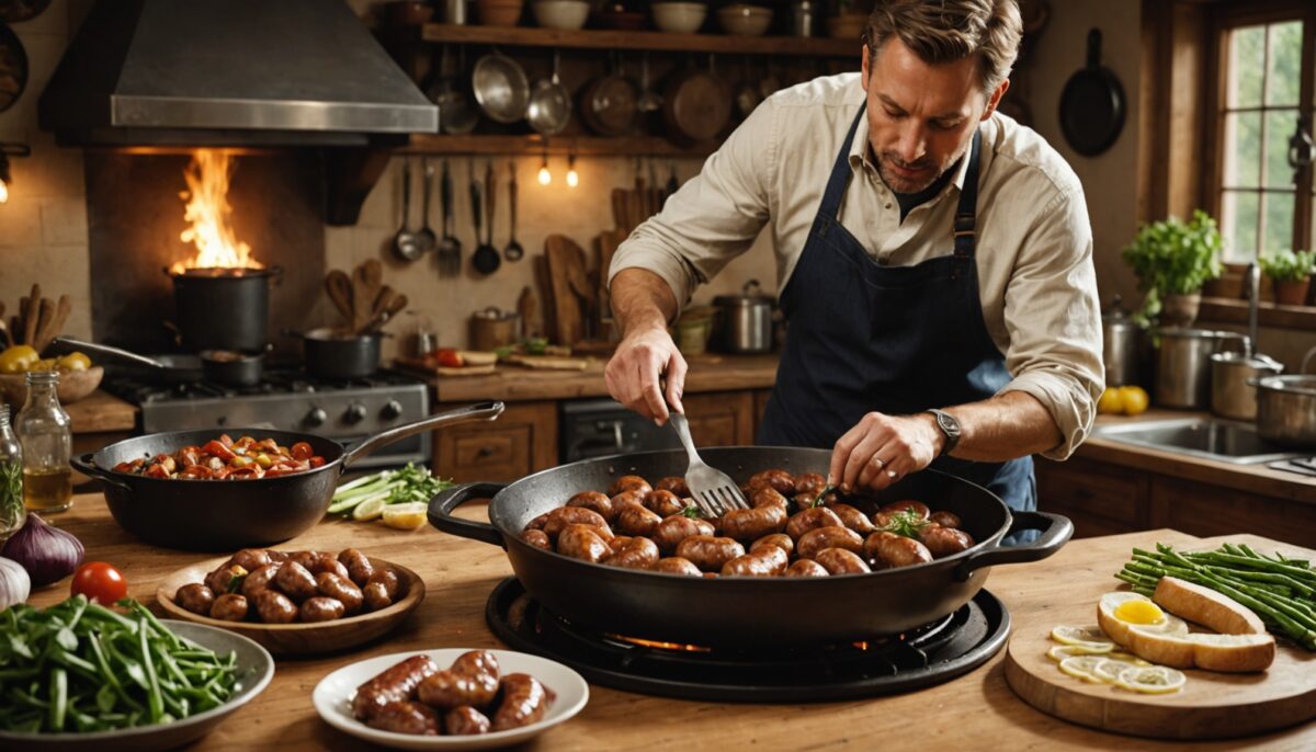 Diots à la poêle : Guide facile et rapide pour une cuisson parfaite
