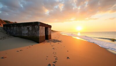 Asnelles en Normandie : entre charme balnéaire et mémoire historique sur la plage