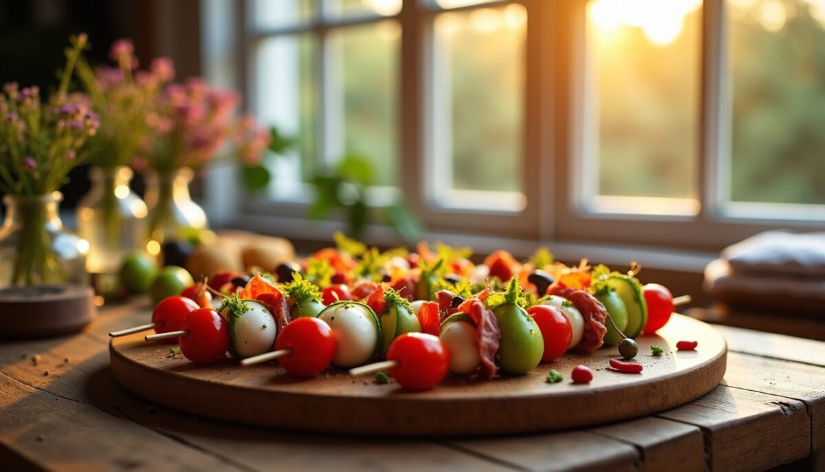Idées gourmandes de brochettes apéritives rapides et faciles à préparer