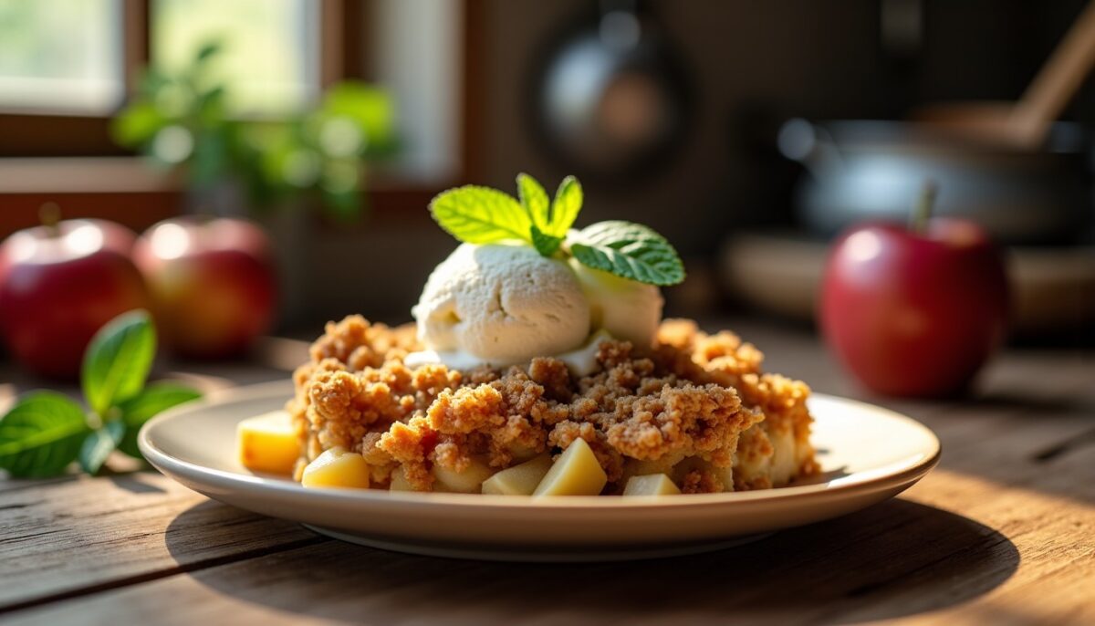 Crumble aux pommes : la recette express pour un dessert gourmand et simple