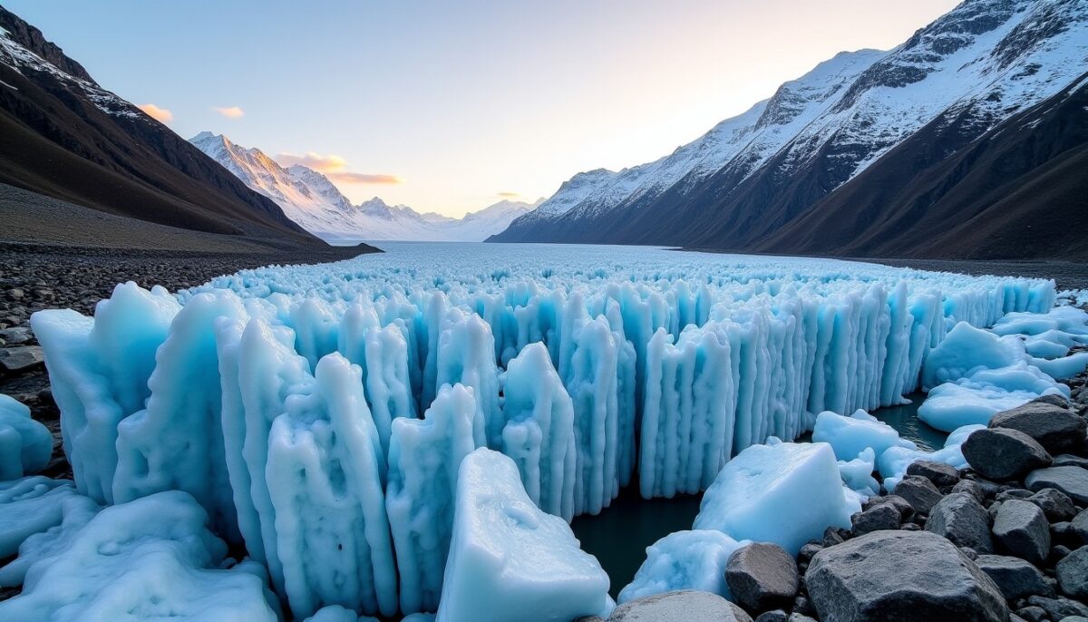 Mer de Glace : Evolution spectaculaire entre recul et fonte à travers des images saisissantes