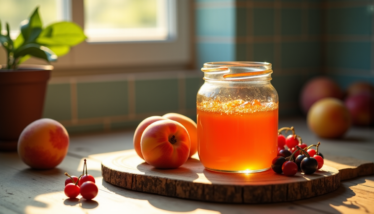 L'art de la confiture d'abricot et de cassis : l’excellence estivale s’invite à votre table.