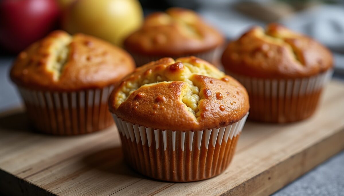 Délicieux muffins moelleux aux pommes : une recette simple et rapide à réaliser