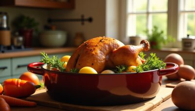 Chapon en cocotte : recette parfaite et cuisson idéale sans four