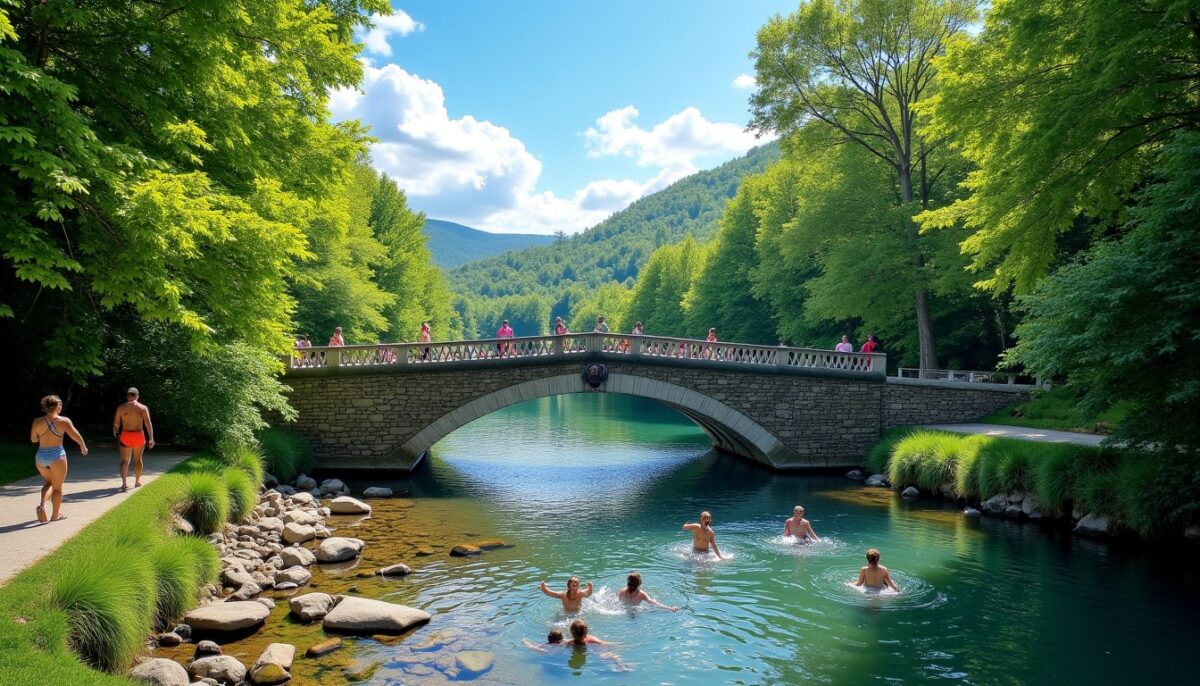 Pont de la Cerise à Gilette : Découvrez baignade, randonnée et immersion en pleine nature