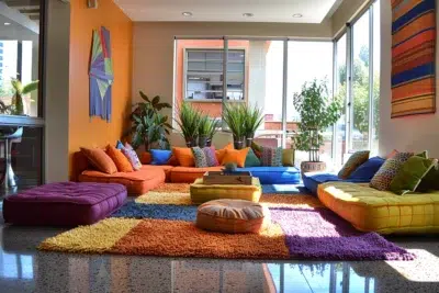 Découvrez comment revitaliser votre salon avec des couleurs audacieuses et créer une ambiance dynamique