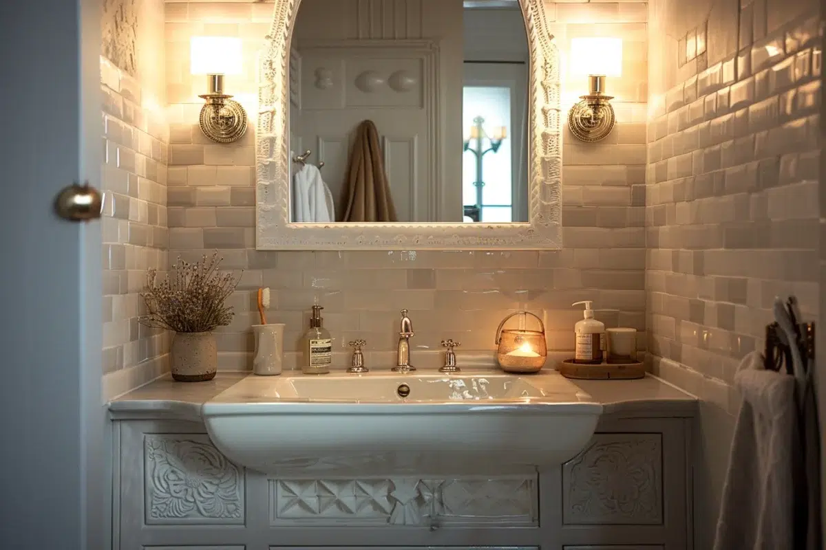 Créez une ambiance rétro-chic avec les bons luminaires pour votre salle de bain vintage
