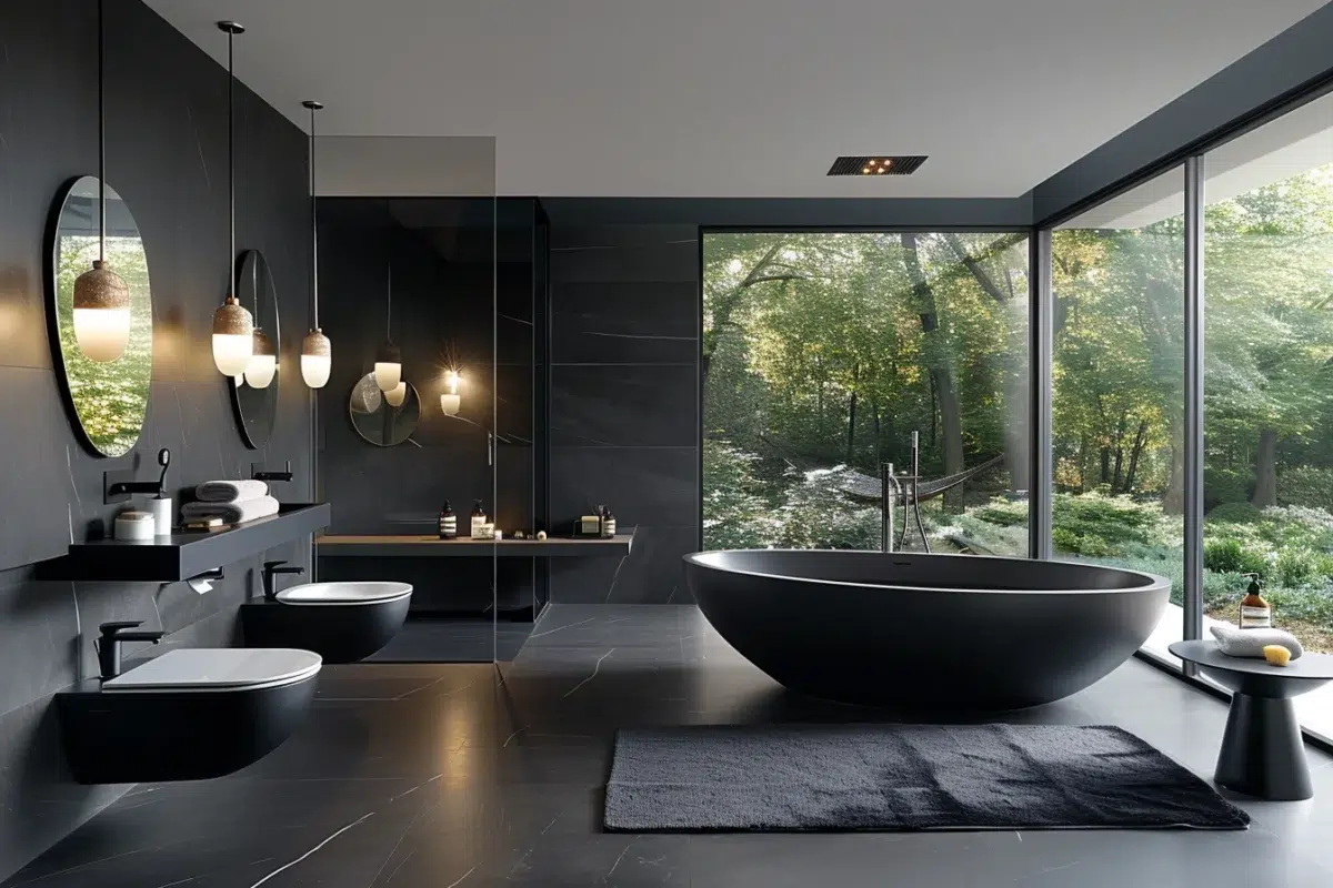 Découvrez comment le noir peut transformer votre salle de bain en un espace de sophistication inégalée