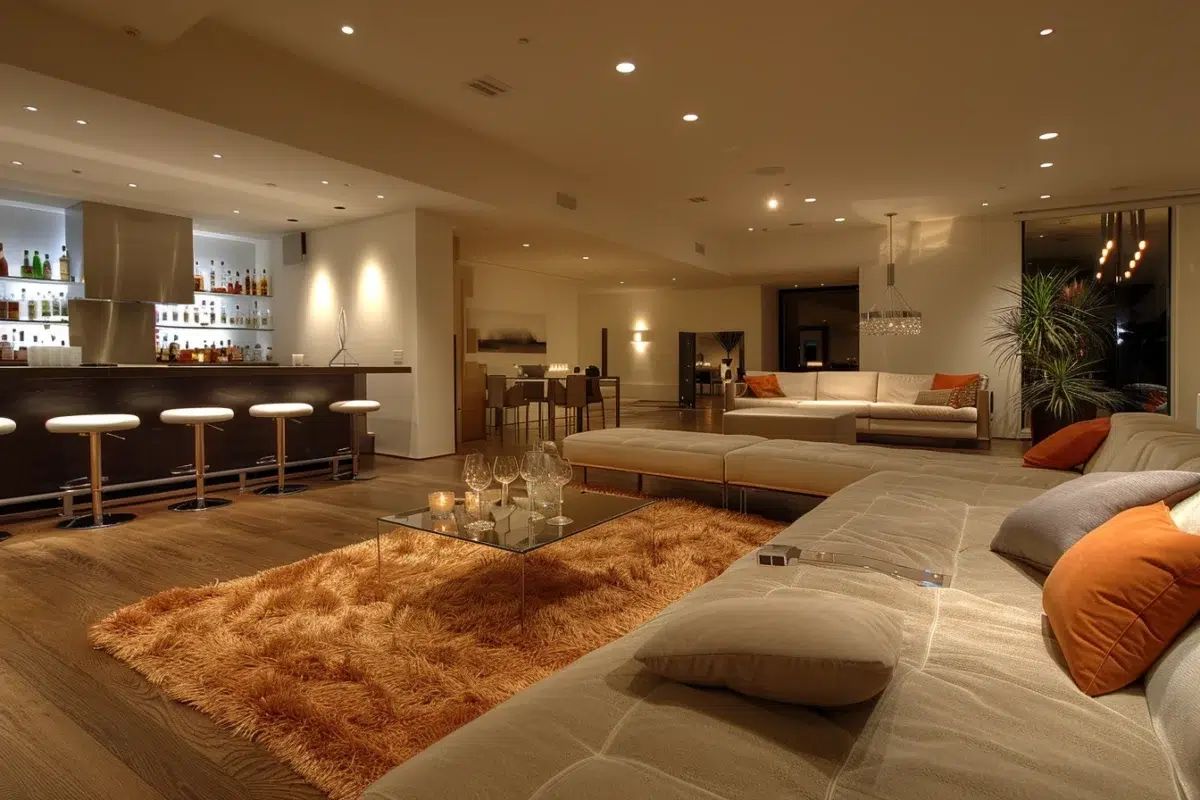 Transformez votre salon en un lieu de convivialité avec un bar maison élégant