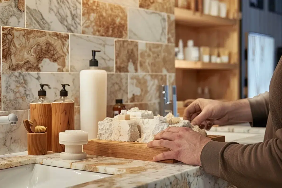 Découvrez les matériaux qui transformeront votre salle de bain en un havre de paix luxueux et durable