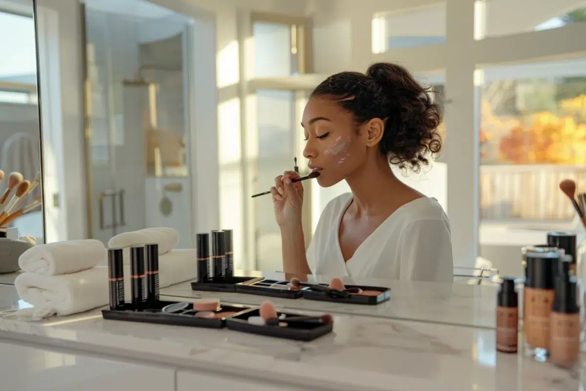 Découvrez comment créer un espace maquillage dans votre salle de bain pour une routine beauté transformée