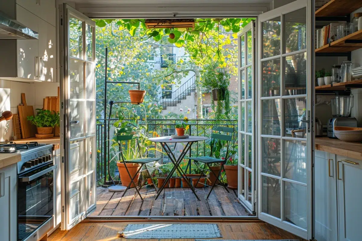 Découvrez comment un petit balcon peut agrandir votre cuisine et transformer votre espace de vie
